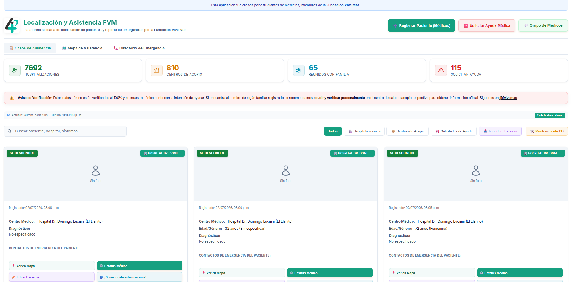 Plataforma de Asistencia Médica